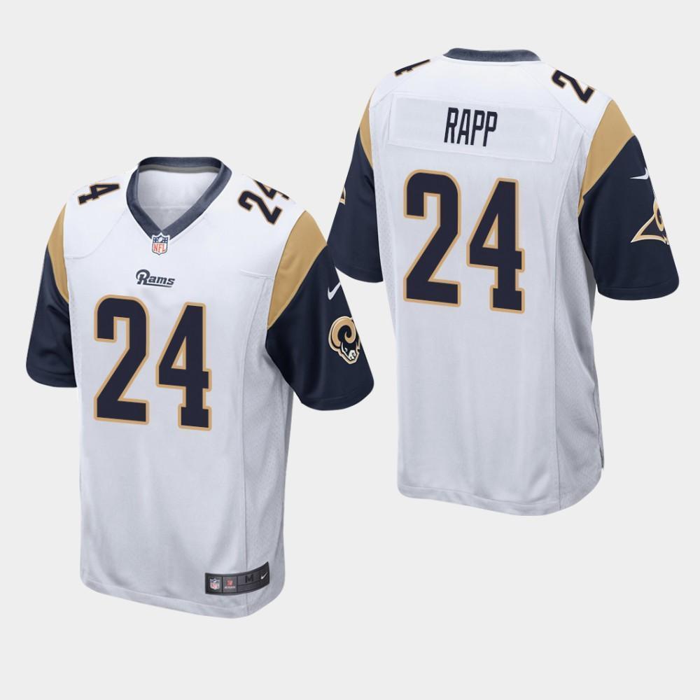 Los Angeles Rams #24 Taylor Rapp 2019 Draft Game Jersey - White