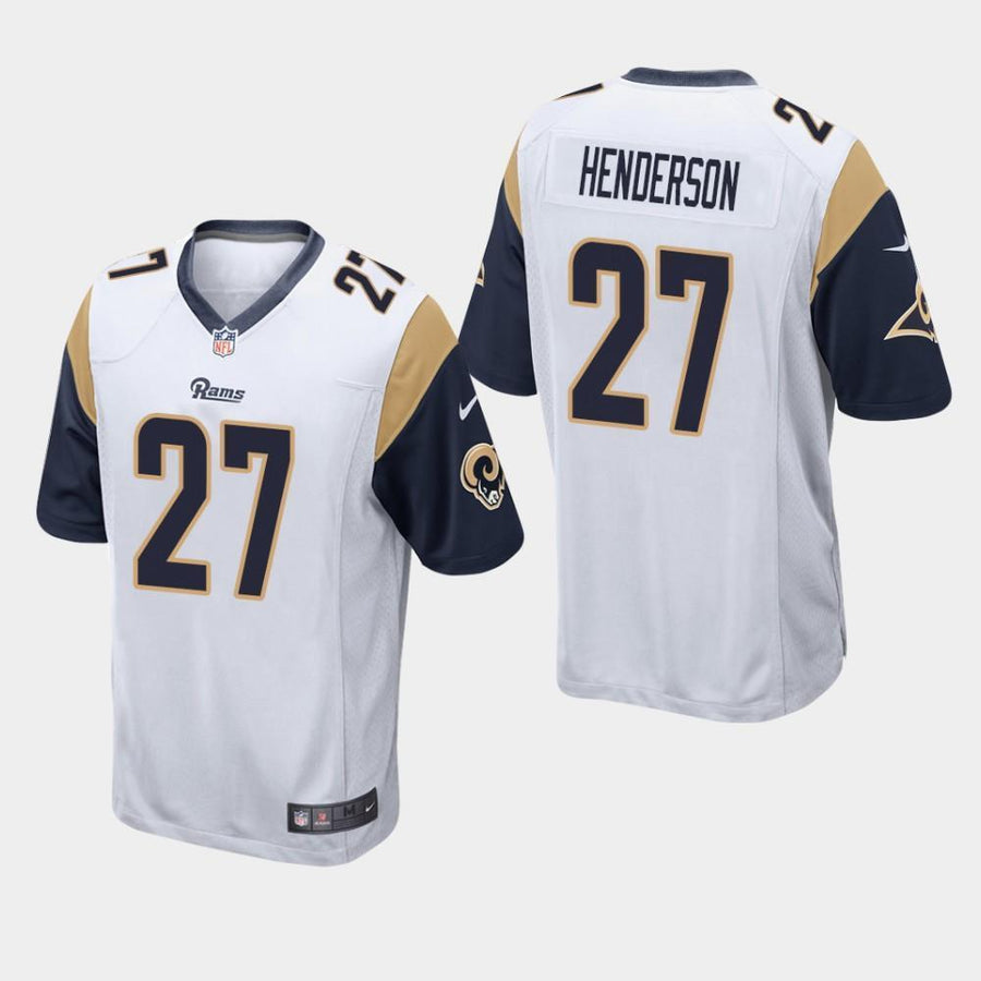 Los Angeles Rams #27 Darrell Henderson 2019 Draft Game Jersey - White