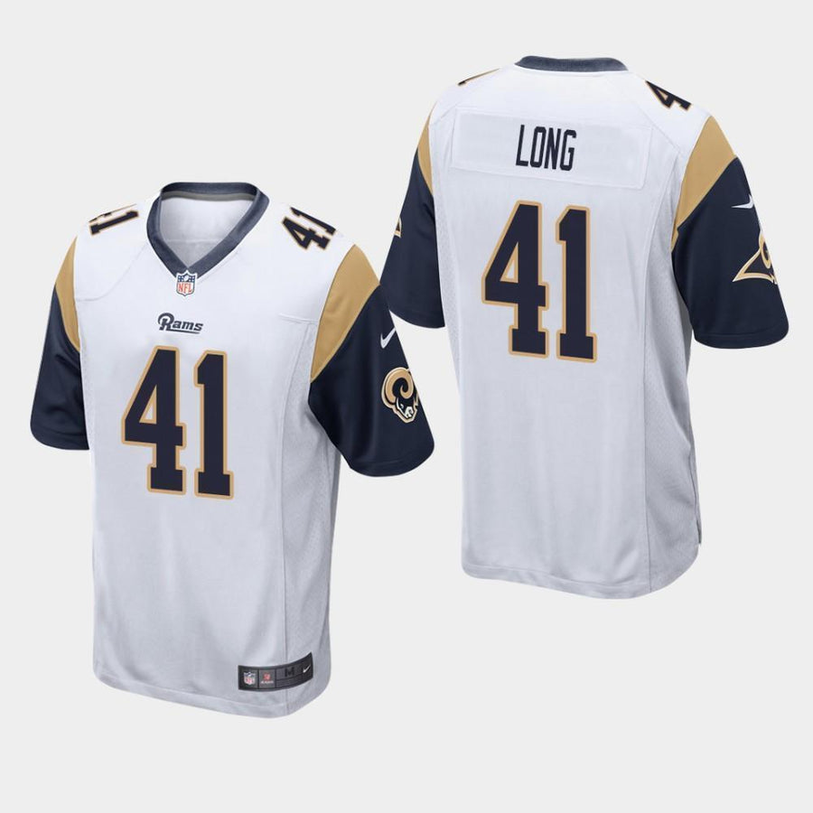 Los Angeles Rams #41 David Long 2019 Draft Game Jersey - White