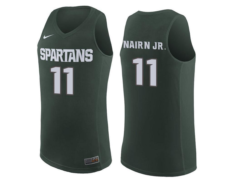 Lourawls Nairn Jr. Michigan State Spartans Basketball Jersey - Green