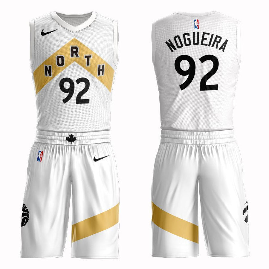 Toronto Raptors #92 Lucas Nogueira City 2019 Jersey and Pant Set