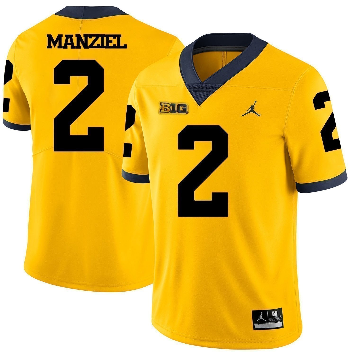 Johnny Manziel Michigan Wolverines Football Jersey - Yellow