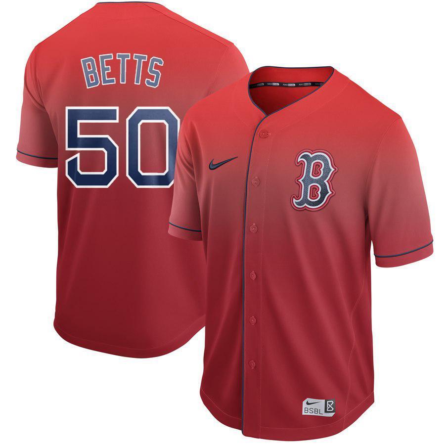 Majestic Mookie Betts Boston Red Sox 2019 New Arrivals Baseball Player Fade Jersey