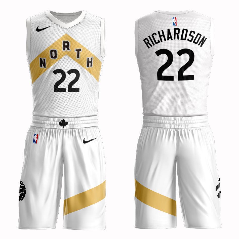 Toronto Raptors #22 Malachi Richardson City 2019 Jersey and Pant Set