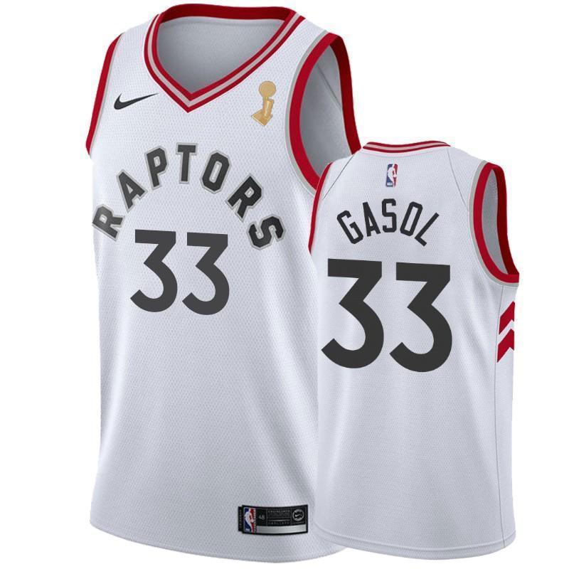 Marc Gasol Toronto Raptors Association 2019 Champion Swingman Jersey - White