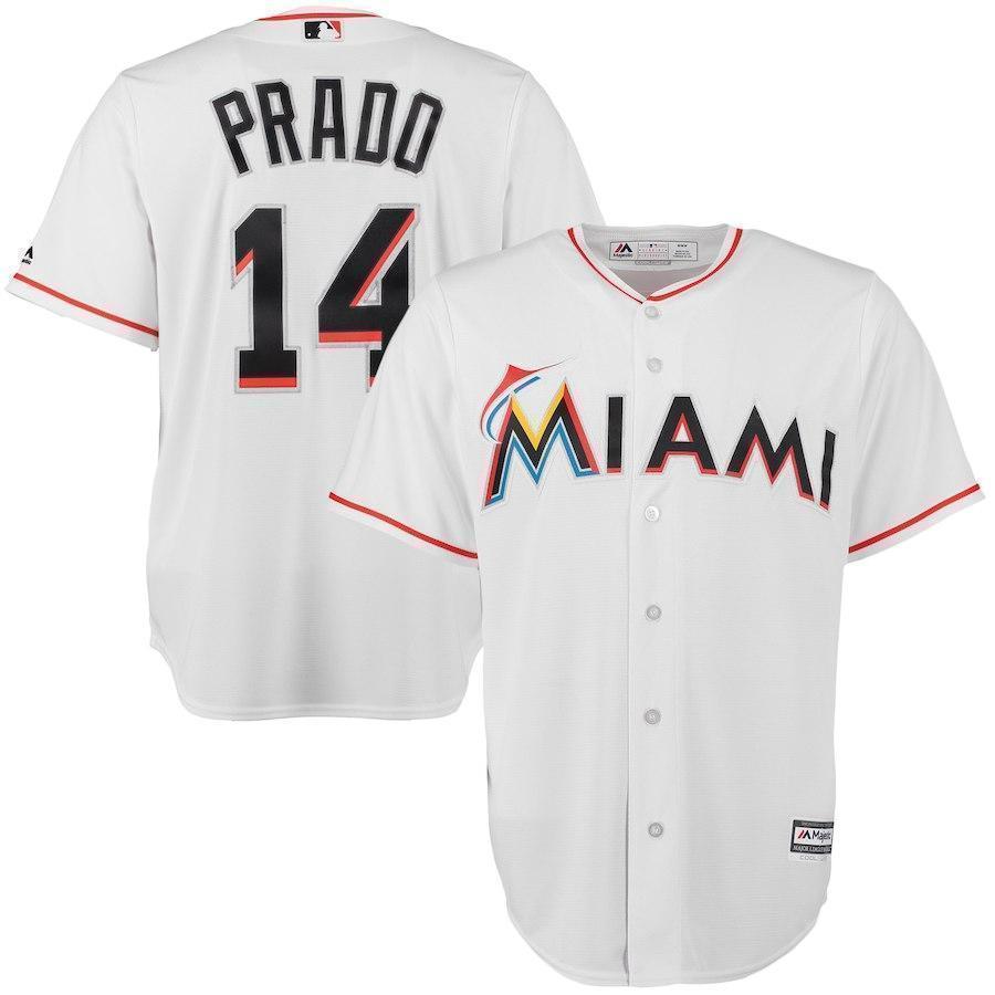 Martin Prado Miami Marlins Baseball Player Jersey
