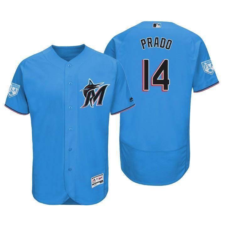 Martin Prado Marlins 2019 Spring Training Baseball Player Jersey