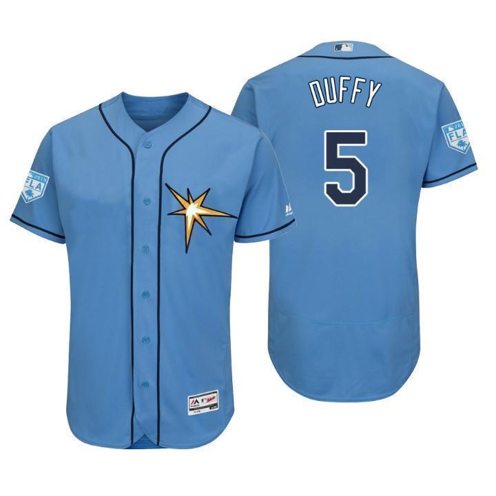 Matt Duffy Tampa Bay Rays 2019 Spring Training Baseball Player Jersey