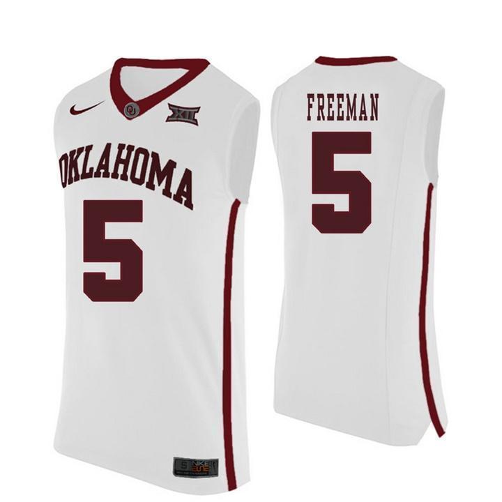 Matt Freeman Oklahoma Sooners Basketball Jersey - White