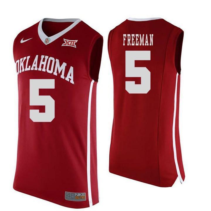 Matt Freeman Oklahoma Sooners Basketball Jersey - Red