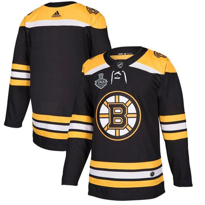Men s Boston Bruins Black 2019 Stanley Cup Final Bound Home Authentic Patch Jersey