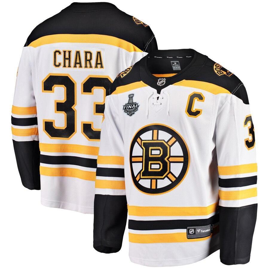 Men s Boston Bruins Brad Marchand Fanatics Branded Black 2019 Stanley Cup Final Bound Home Breakaway Player Jersey White