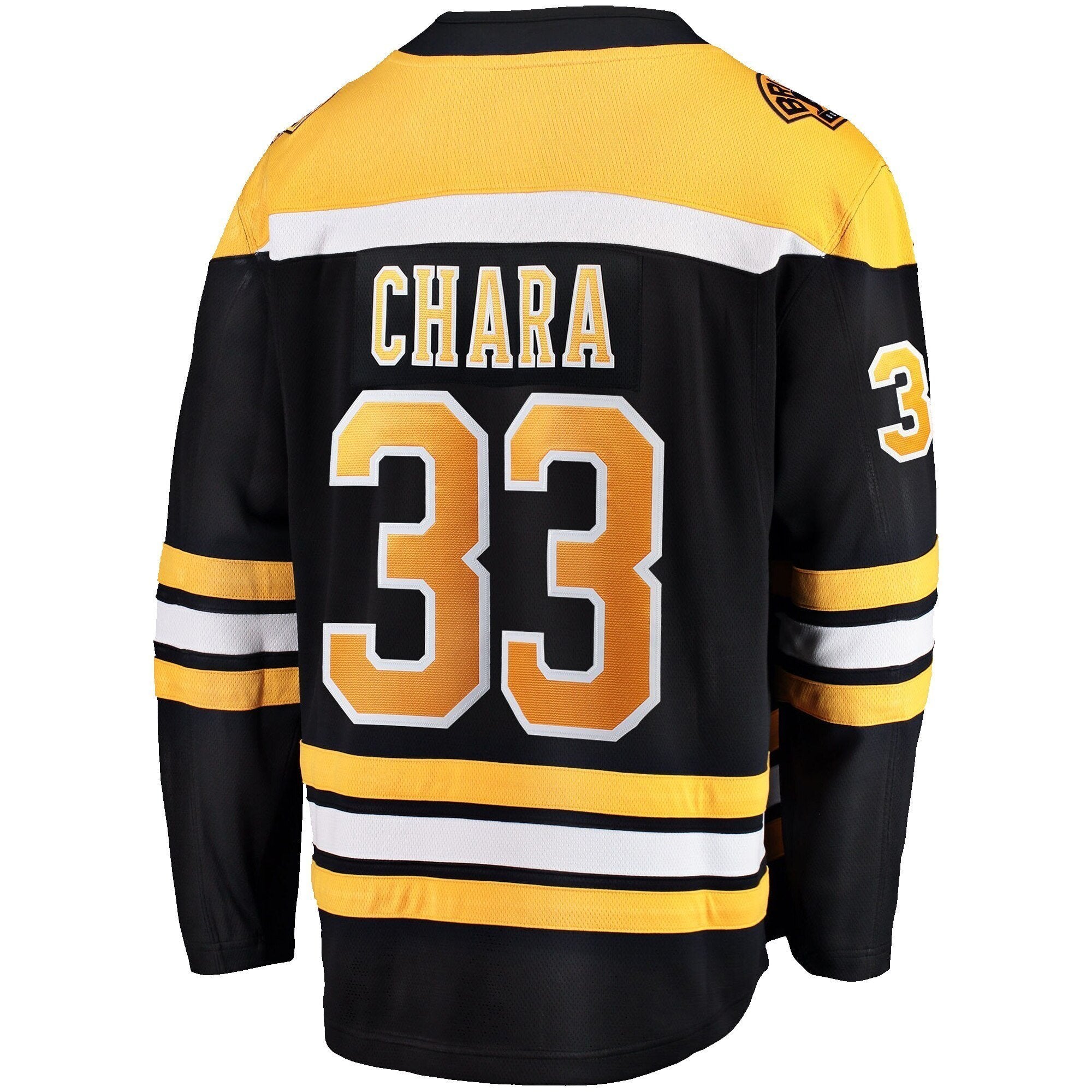 Men s Boston Bruins Zdeno Chara Fanatics Branded Black 2019 Stanley Cup Final Bound Home Breakaway Player Jersey Black Yellow