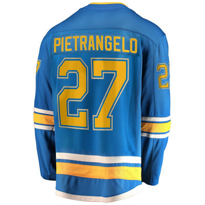 Men s St Louis Blues Alex Pietrangelo Fanatics Branded Blue Alternate 2019 Stanley Cup Final Bound Breakaway Player Jersey