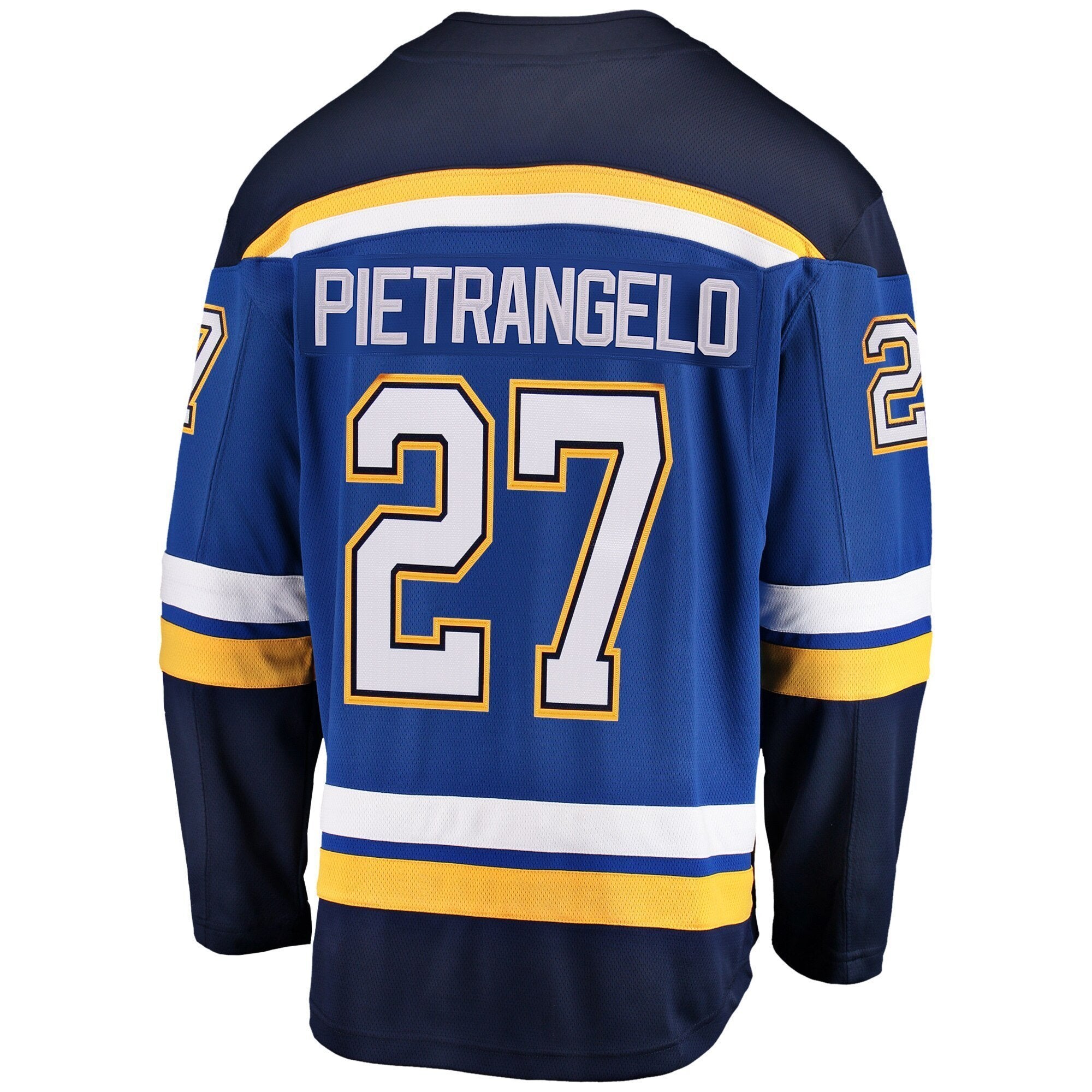 Men s St Louis Blues Alex Pietrangelo Fanatics Branded Blue Home 2019 Stanley Cup Final Bound Breakaway Player Jersey