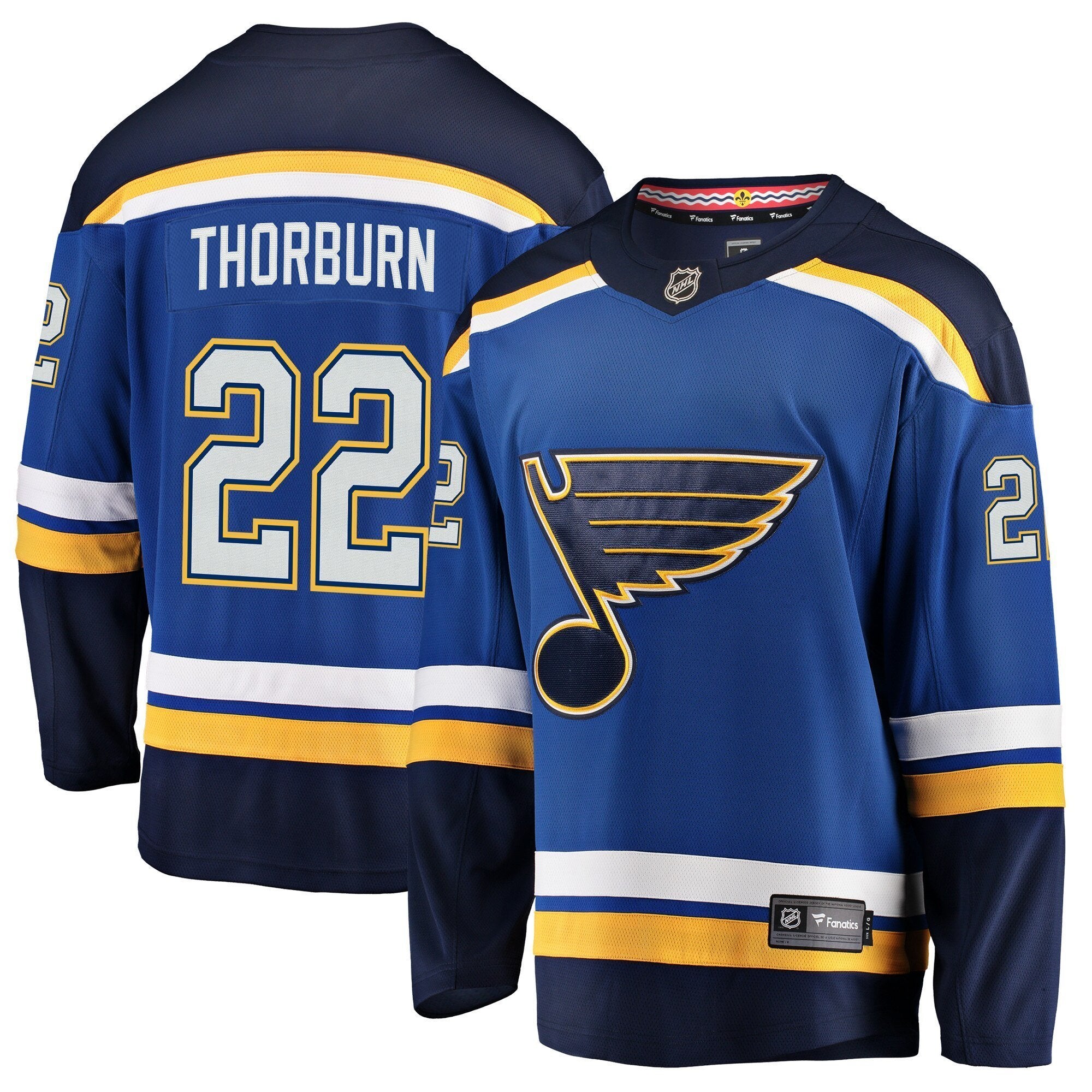 Men s St Louis Blues Chris Thorburn Fanatics Branded Blue Breakaway Player Jersey