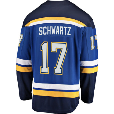 Men s St Louis Blues Jaden Schwartz Fanatics Branded Blue Breakaway Player Jersey