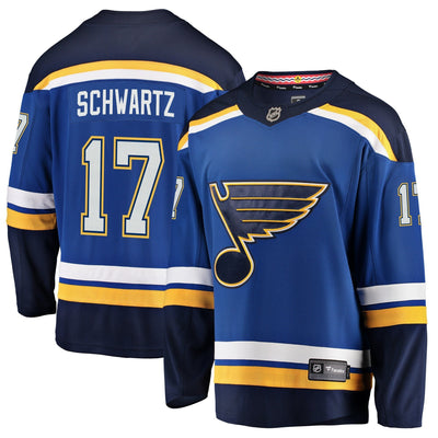 Men s St Louis Blues Jaden Schwartz Fanatics Branded Blue Breakaway Player Jersey