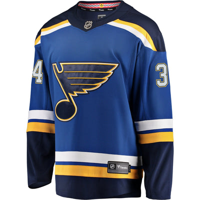 Men s St Louis Blues Jake Allen Fanatics Branded Blue Breakaway Player Jersey