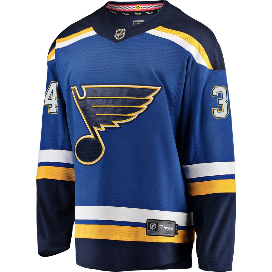 Men s St Louis Blues Jake Allen Fanatics Branded Blue Breakaway Player Jersey