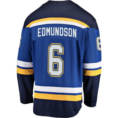 Men s St Louis Blues Joel Edmundson Fanatics Branded Blue Breakaway Player Jersey