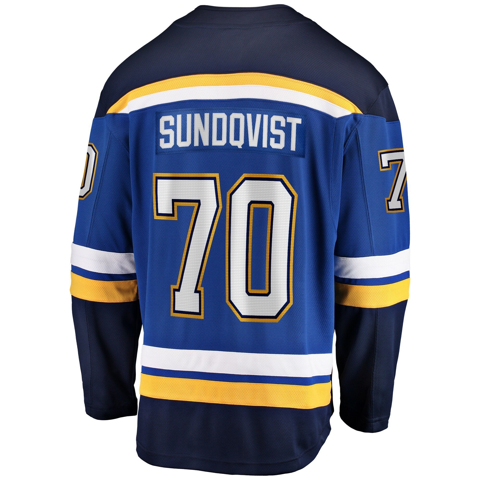 Men s St Louis Blues Oskar Sundqvist Fanatics Branded Blue Home Breakaway Player Jersey