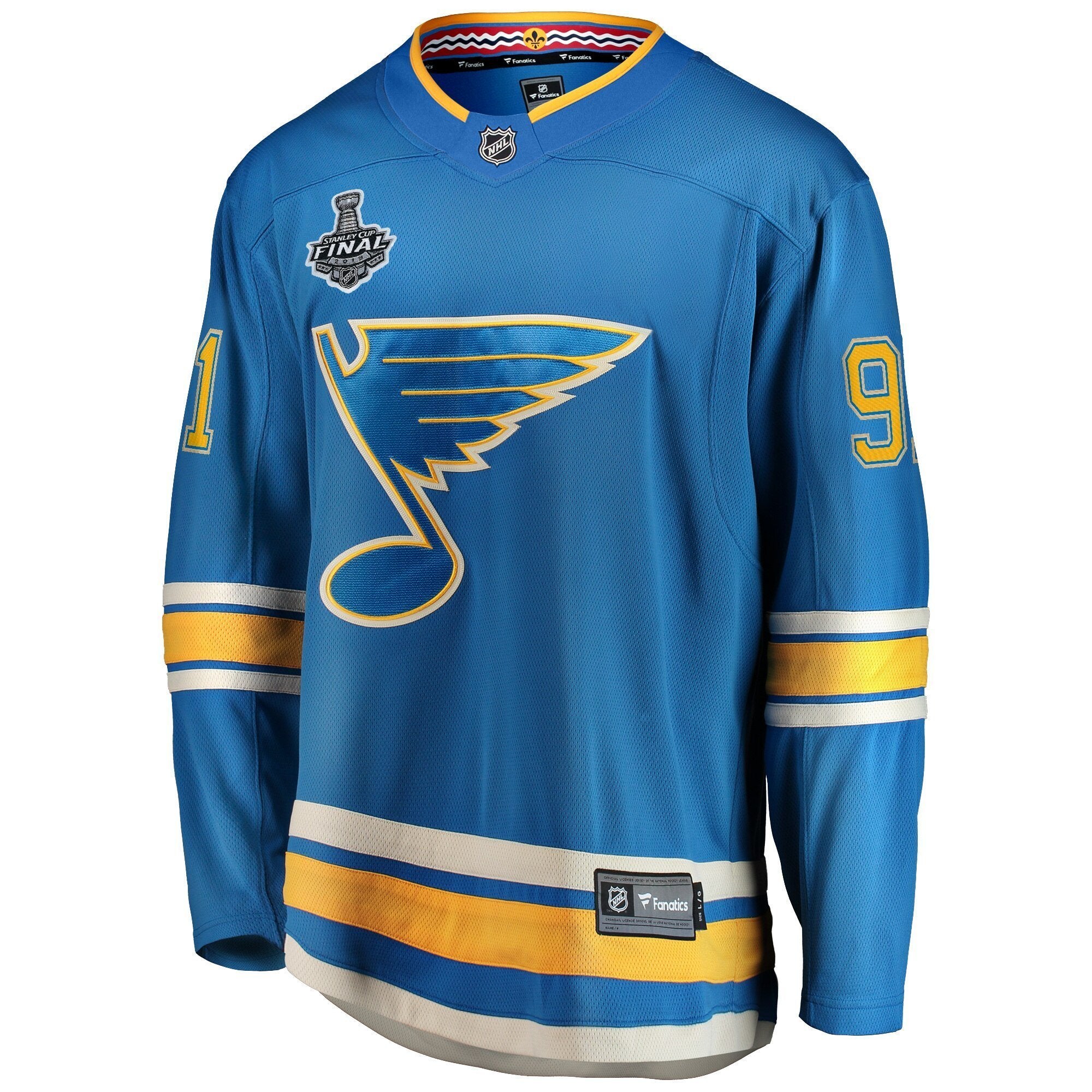 Men s St Louis Blues Vladimir Tarasenko Fanatics Branded Blue Alternate 2019 Stanley Cup Final Bound Breakaway Player Jersey