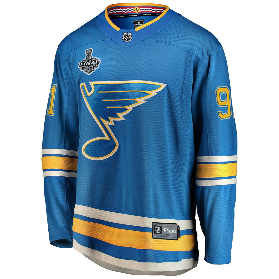 Men s St Louis Blues Vladimir Tarasenko Fanatics Branded Blue Alternate 2019 Stanley Cup Final Bound Breakaway Player Jersey