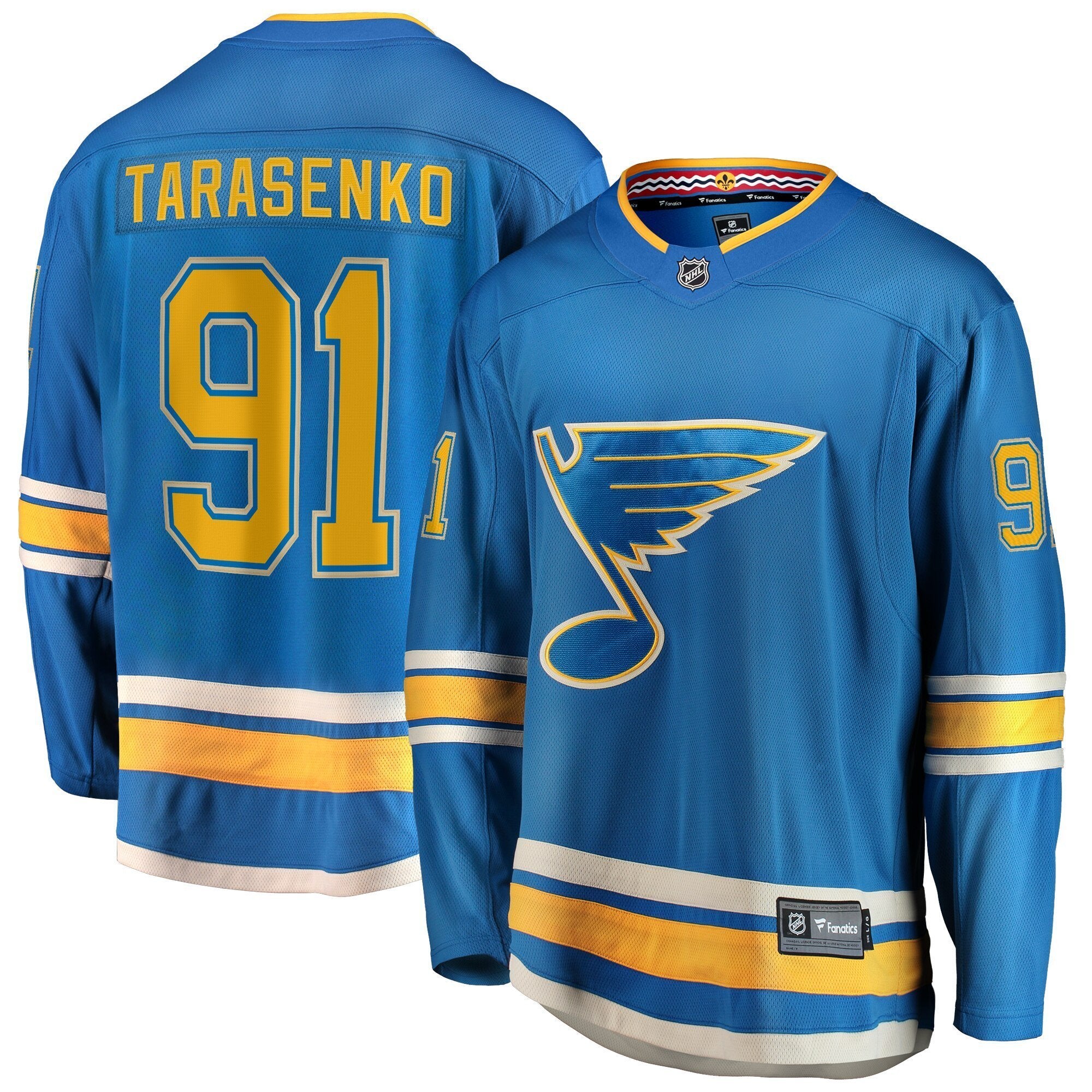 Men s St Louis Blues Vladimir Tarasenko Fanatics Branded Blue Alternate Breakaway Player Jersey