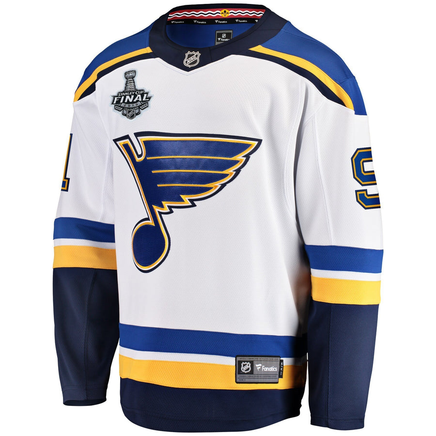 Men s St Louis Blues Vladimir Tarasenko Fanatics Branded White Away 2019 Stanley Cup Final Bound Breakaway Player Jersey