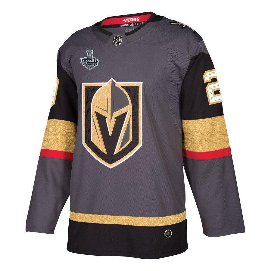 Men s Vegas Golden Knights Marc Andre Fleury adidas Gray 2018 Stanley Cup Final Bound Patch Authentic Player Jersey Gray