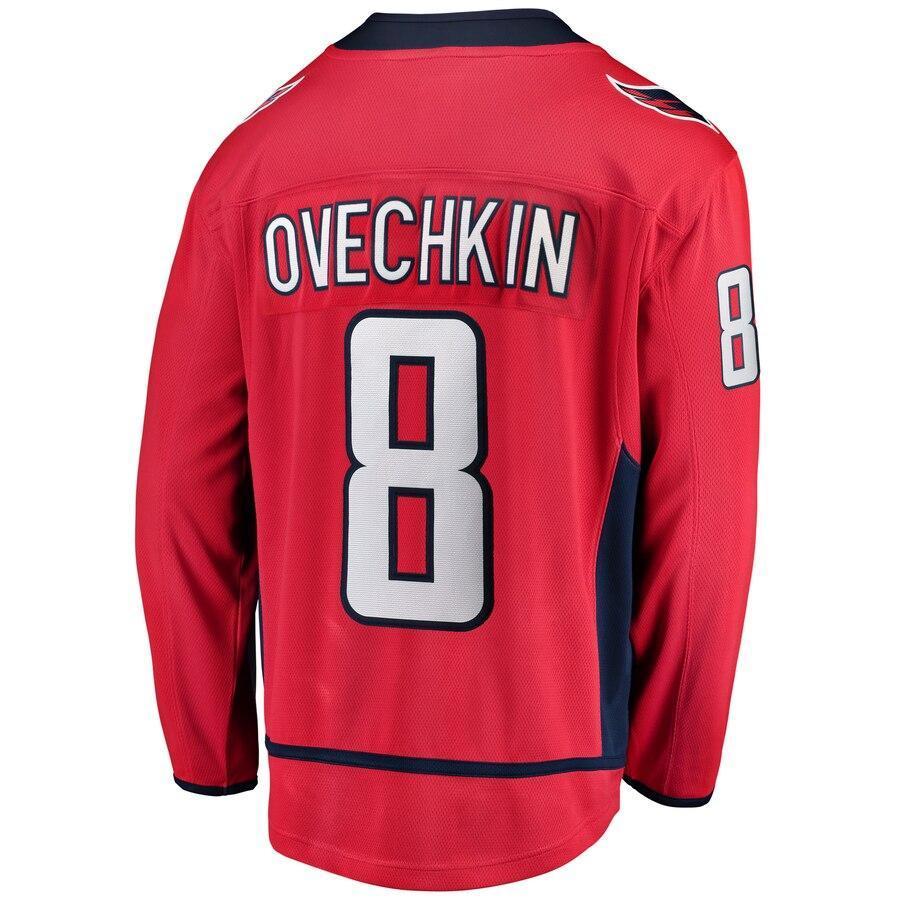 Men s Washington Capitals Alexander Ovechkin Red 2018 Stanley Cup Champions Home Breakaway Player Jersey Red