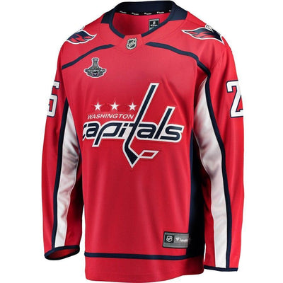 Men s Washington Capitals Devante Smith Pelly Fanatics Branded Red 2018 Stanley Cup Champions Home Breakaway Player Jersey Red