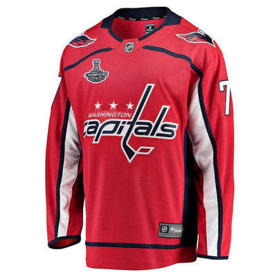 Men s Washington Capitals TJ Oshie Red 2018 Stanley Cup Champions Home Breakaway Player Jersey Red