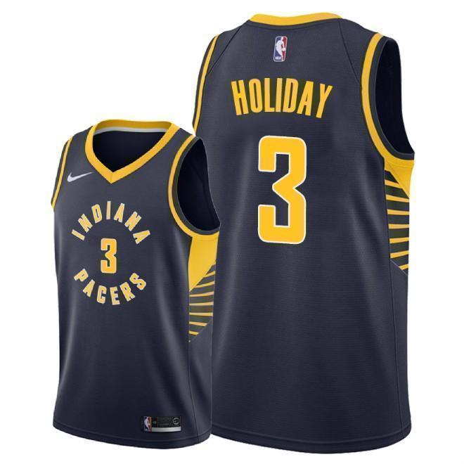 Indiana Pacers #3 Aaron Holiday Icon Edition Swingman Jersey - Navy