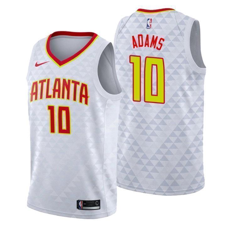 Men 2018 NBA Atlanta Hawks #10 Jaylen Adams Association White Swingman Jersey