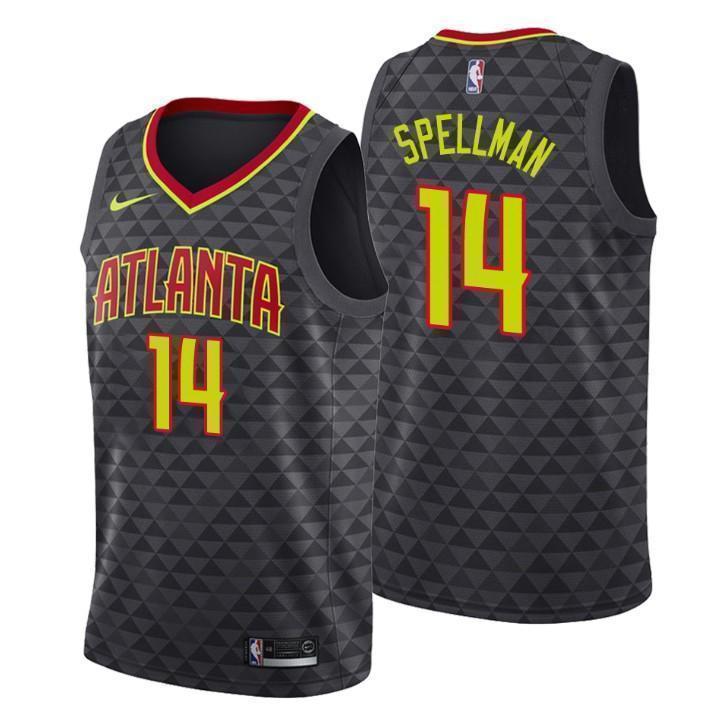 Atlanta Hawks Omari Spellman Icon Edition Black Swingman Jersey