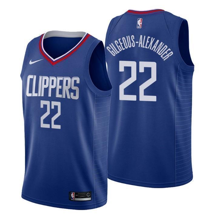 Los Angeles Clippers #22 Shai Gilgeous-Alexander Icon Edition Blue Swingman Jersey