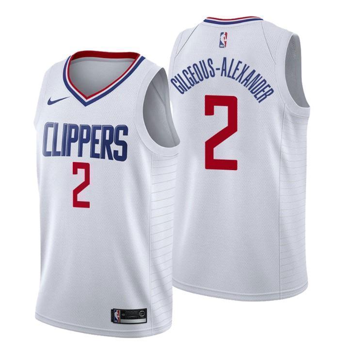 Los Angeles Clippers #2 Shai Gilgeous-Alexander Association White Swingman Jersey