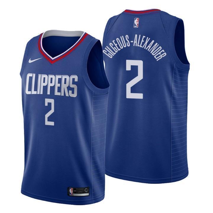 Los Angeles Clippers #2 Shai Gilgeous-Alexander Icon Edition Blue Swingman Jersey