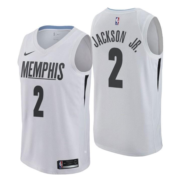 Memphis Grizzlies #2 Jaren Jackson Jr. City Edition White Swingman Jersey