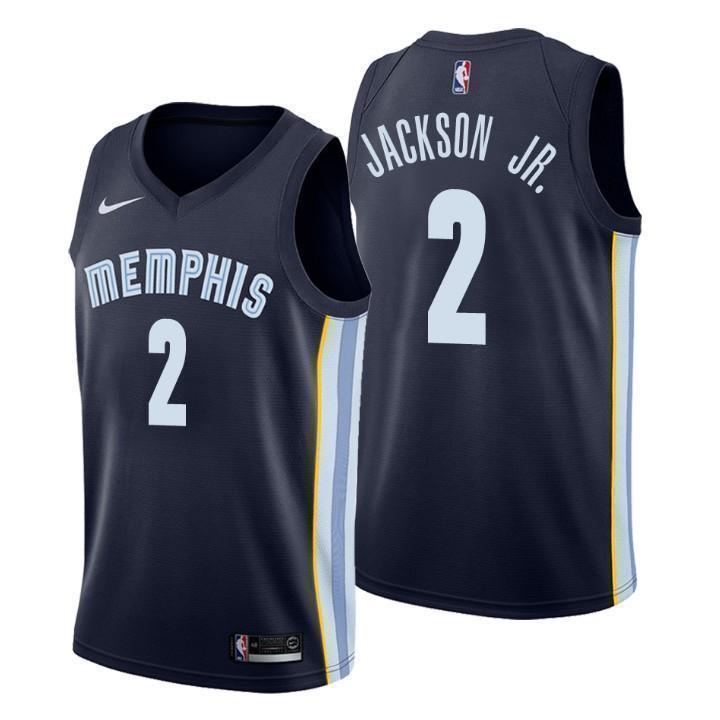 Memphis Grizzlies #2 Jaren Jackson Jr. Icon Edition Navy Swingman Jersey