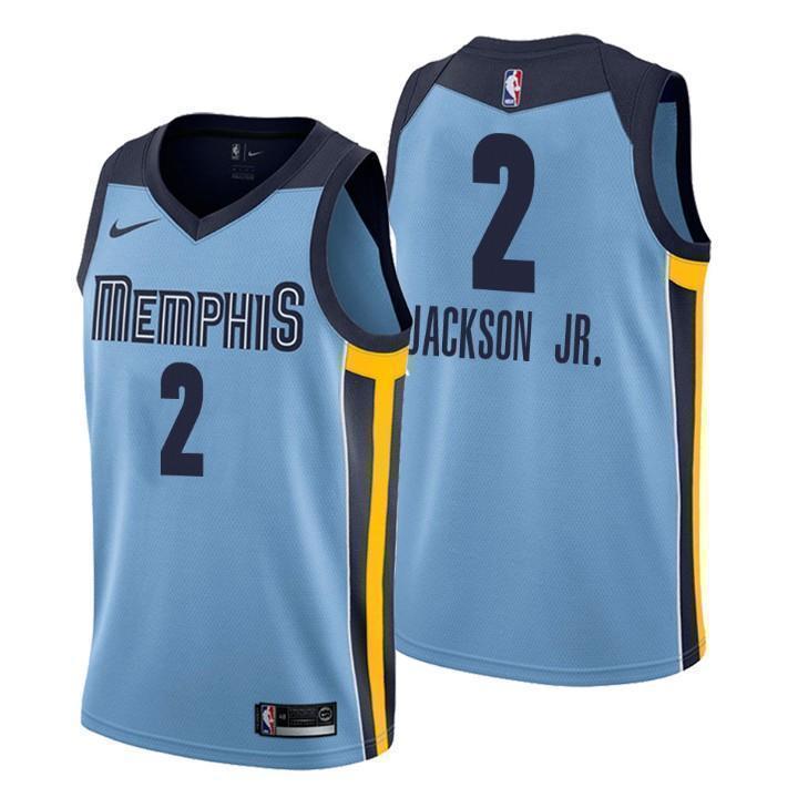 Memphis Grizzlies #2 Jaren Jackson Jr. Statement Blue Swingman Jersey