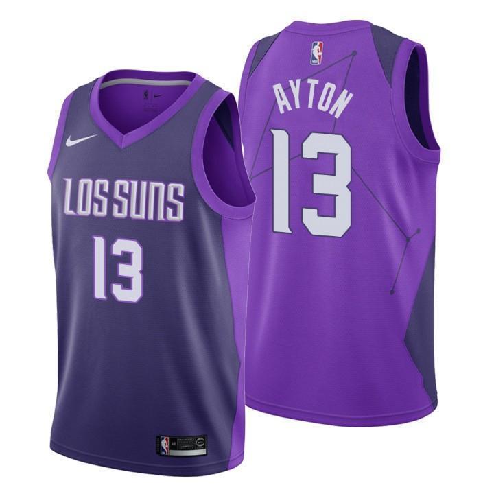 Phoenix Suns #13 DeAndre Ayton City Edition Purple Swingman Jersey