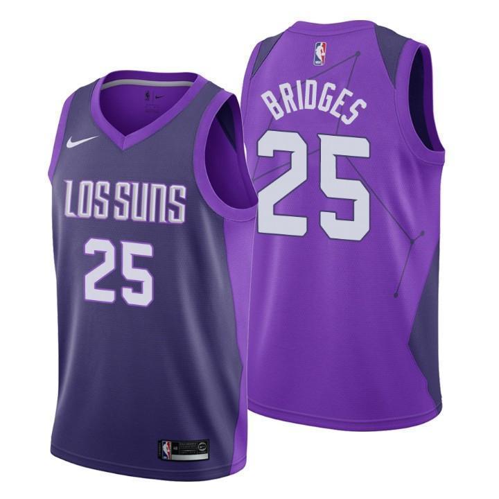 Phoenix Suns #25 Mikal Bridges City Edition Purple Swingman Jersey