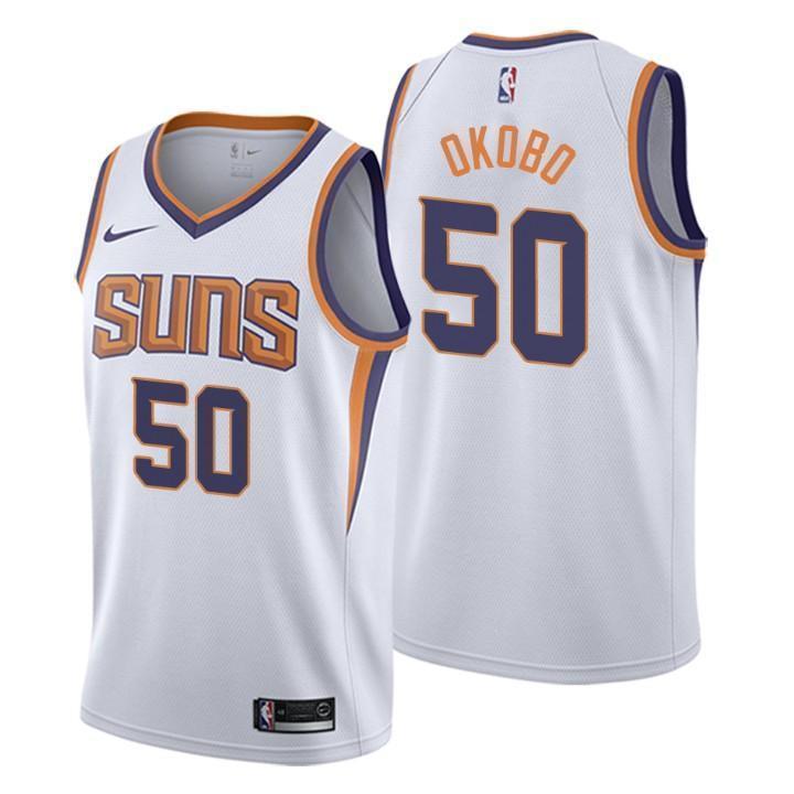 Phoenix Suns #50 Elie Okobo Association White Swingman Jersey