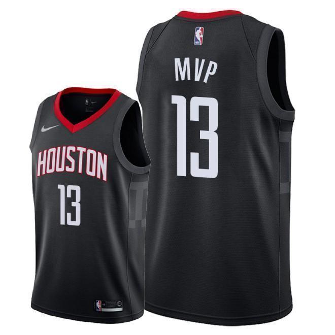 Houston Rockets #13 James Harden Statement Swingman Jersey - Black