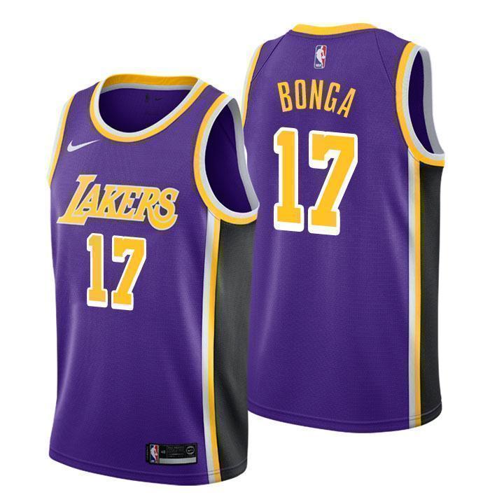 Los Angeles Lakers #17 Isaac Bonga Statement Purple Swingman Jersey
