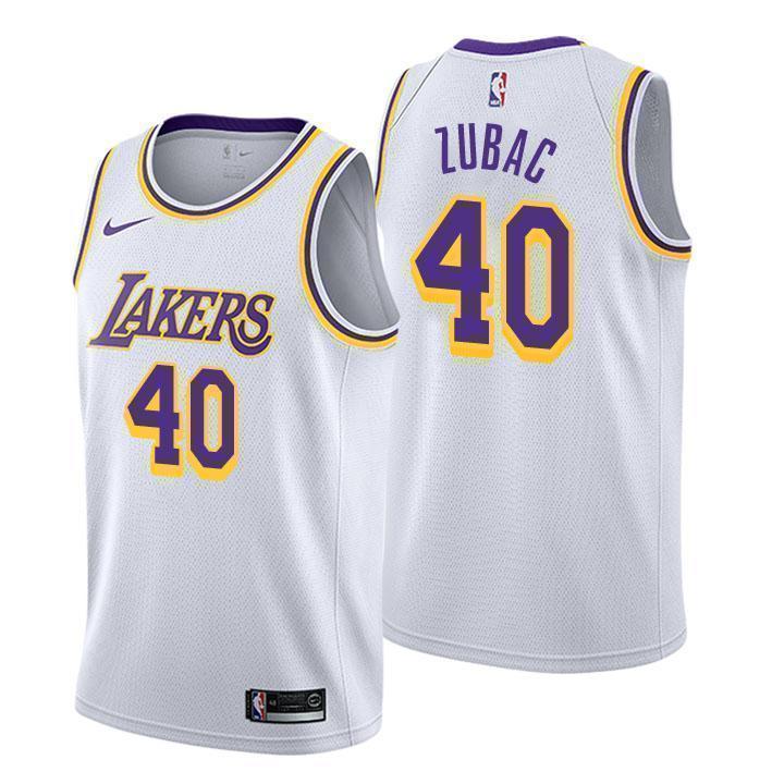 Los Angeles Lakers #40 Ivica Zubac Association White Swingman Jersey