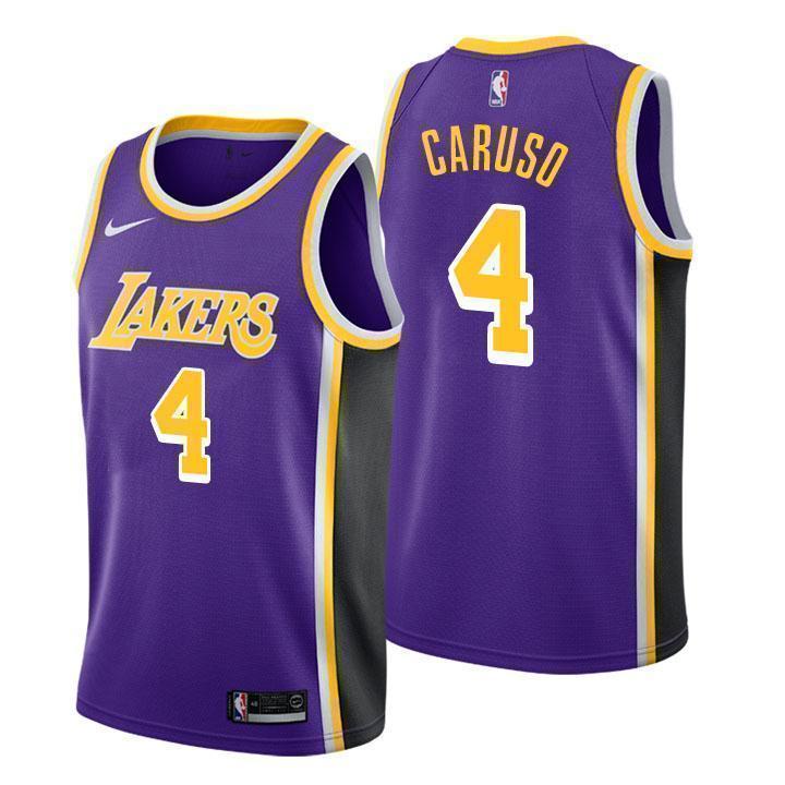 Los Angeles Lakers #4 Alex Caruso Statement Purple Swingman Jersey